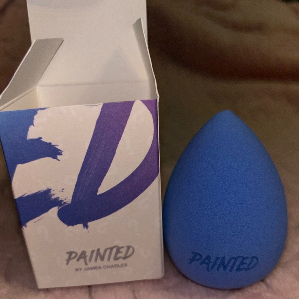 painted by james charles blue beauty blender